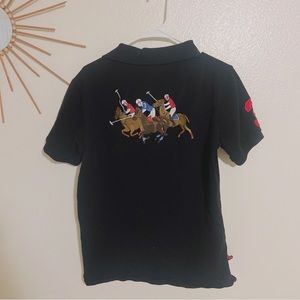 RALPH LAUREN Triple-Pony Crest Polo Shirt